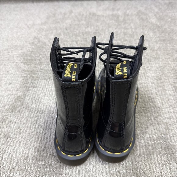 Dr. Martens 1460 Patent Leather Boots Black Lace Up Women’s Size 8 - Picture 4 of 11